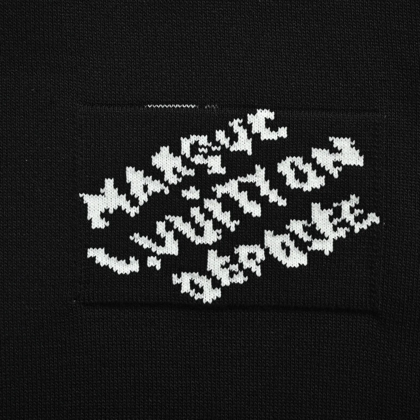 Louis Vuitton/Louis Vuitton cuff logo small letters jacquard knitted short sleeves